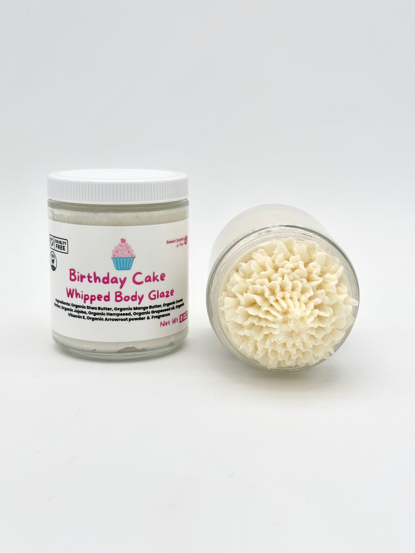 Organic Whipped Birthday Cake Body Glaze