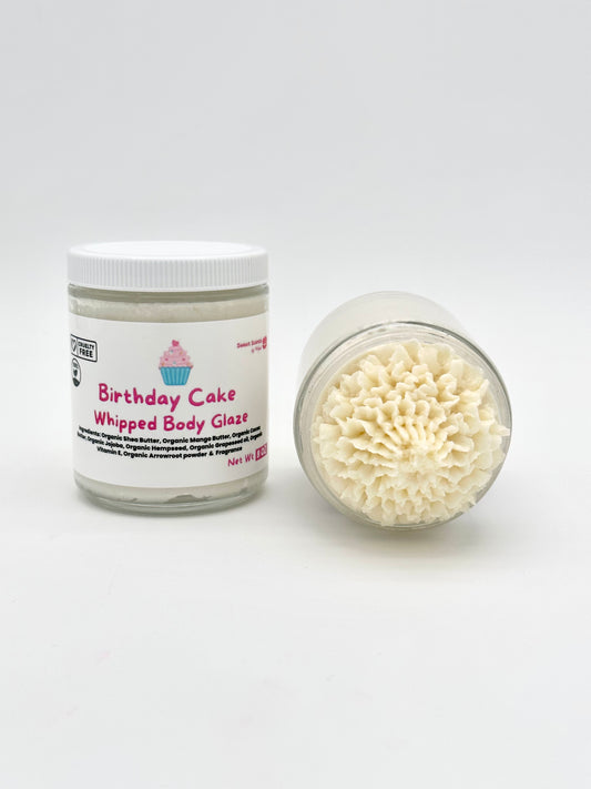 Organic Whipped Birthday Cake Body Glaze