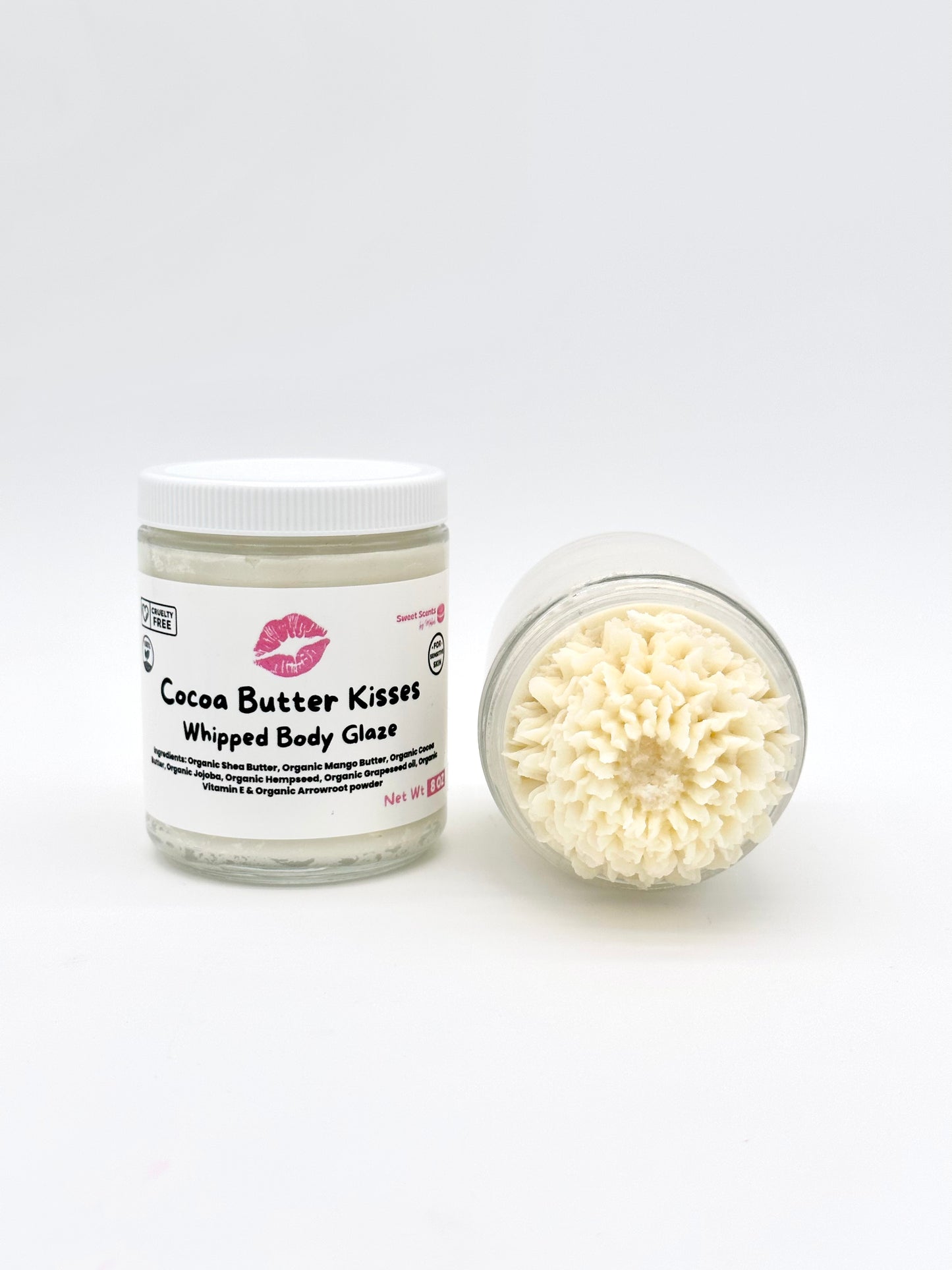 Organic Whipped Cocoa Butter Kisses Body Glaze