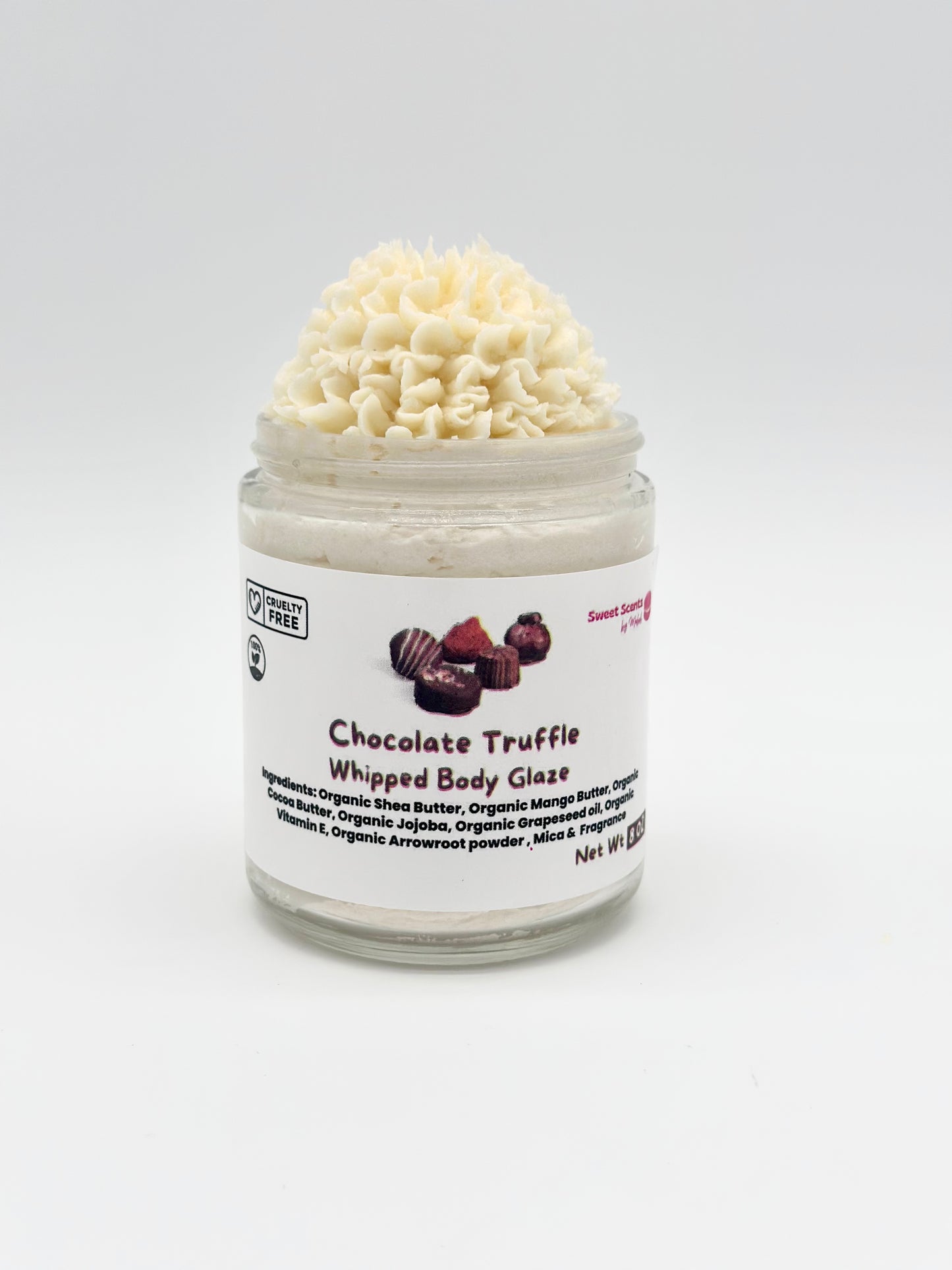 Organic Chocolate Truffle Whipped Body Glaze