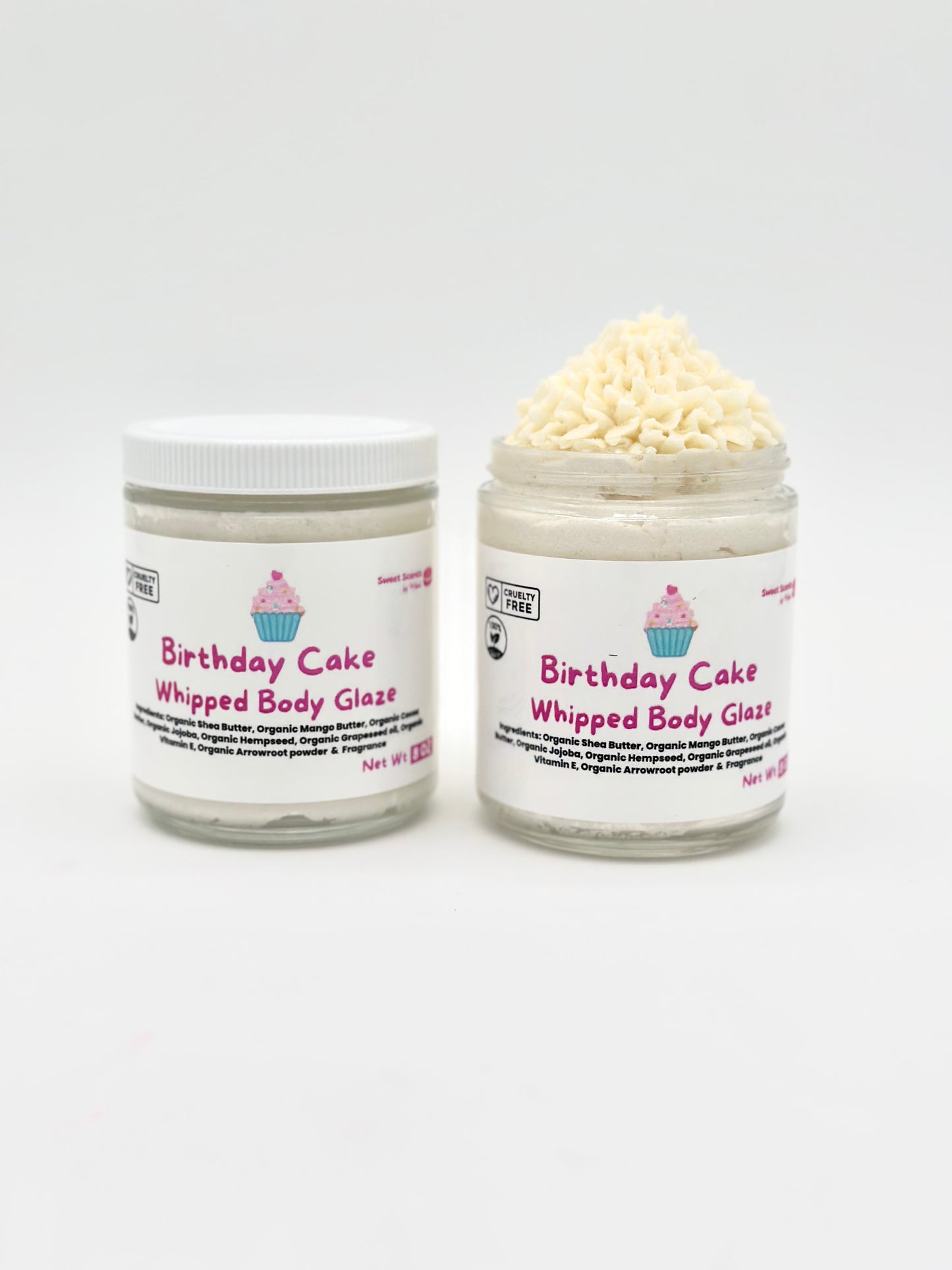 Organic Whipped Birthday Cake Body Glaze