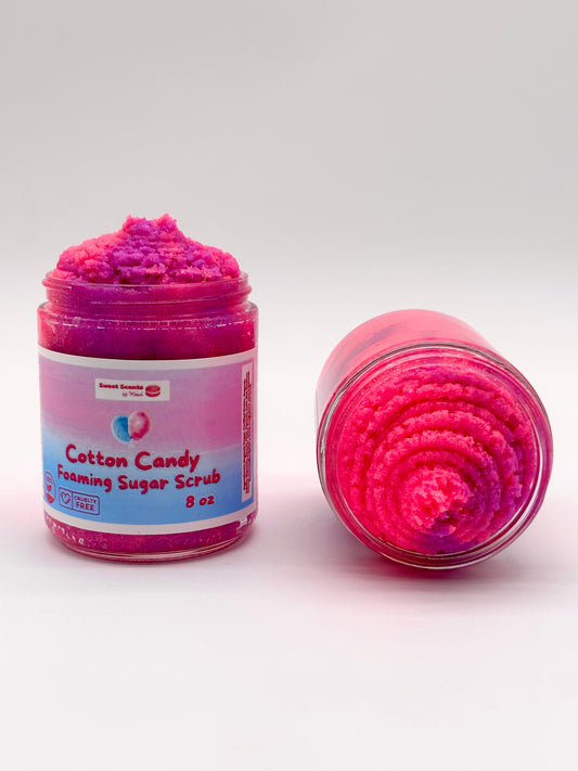 Organic Cotton Candy Foaming Sugar Scrub