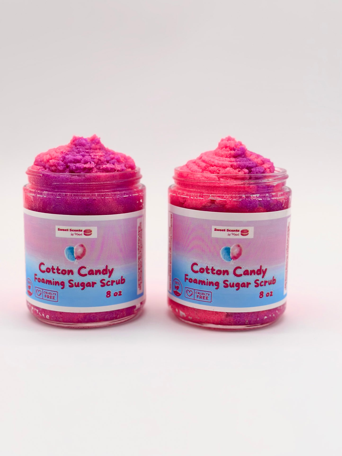 Organic Cotton Candy Foaming Sugar Scrub