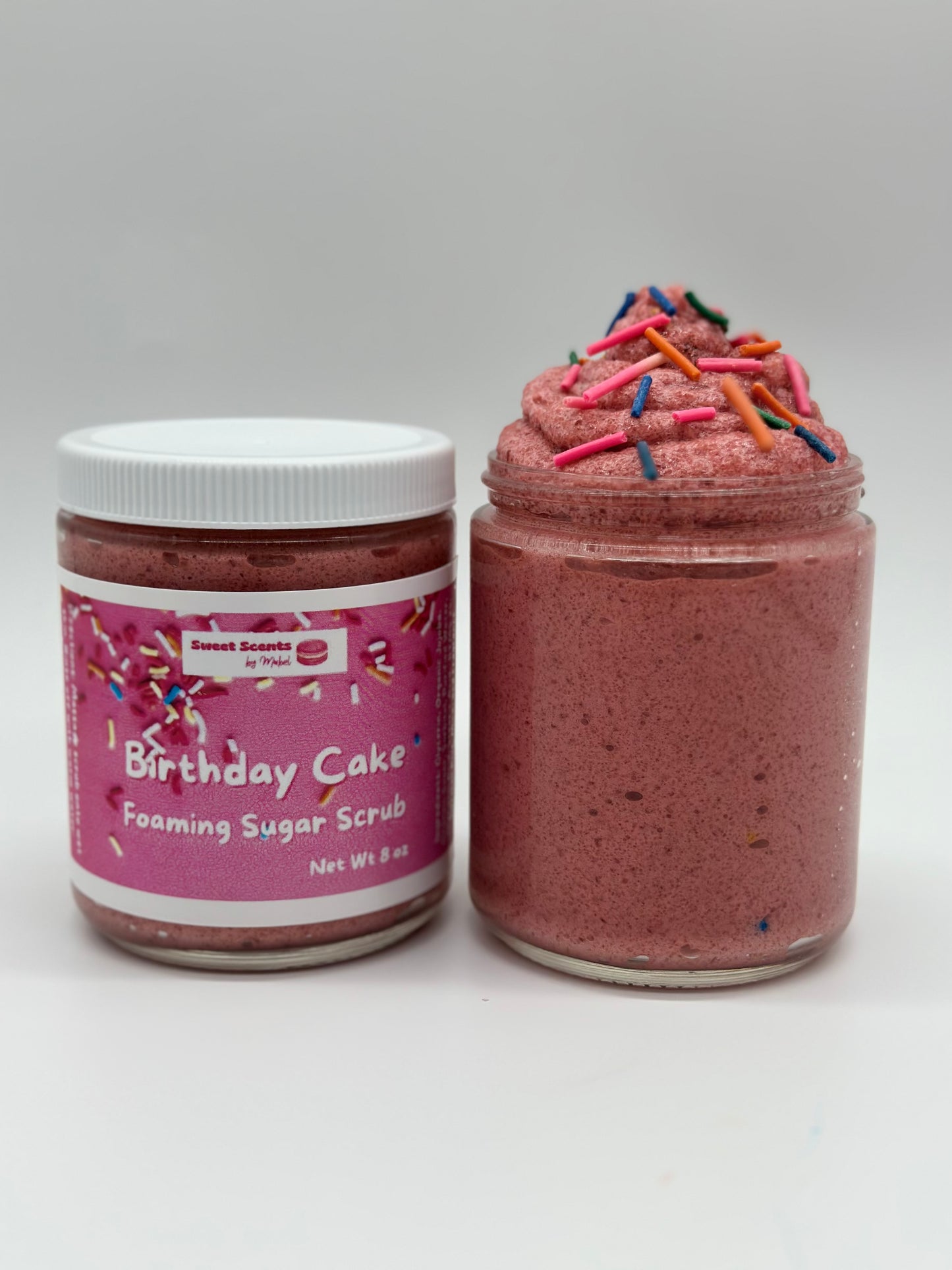 Organic Birthday Cake Foaming Sugar Scrub