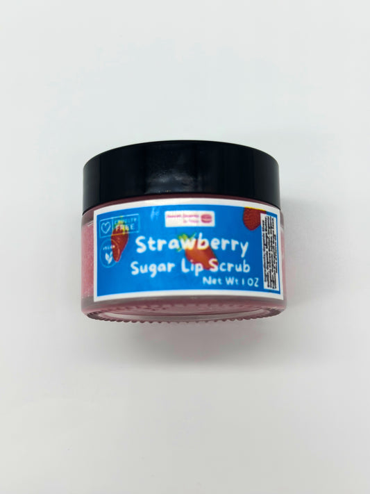 Organic Strawberry Sugar Lip Scrub