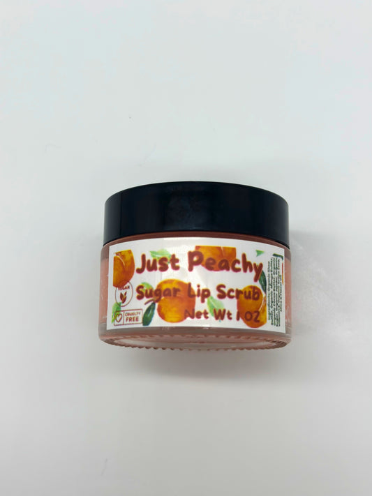 Organic Just Peachy Sugar Lip Scrub