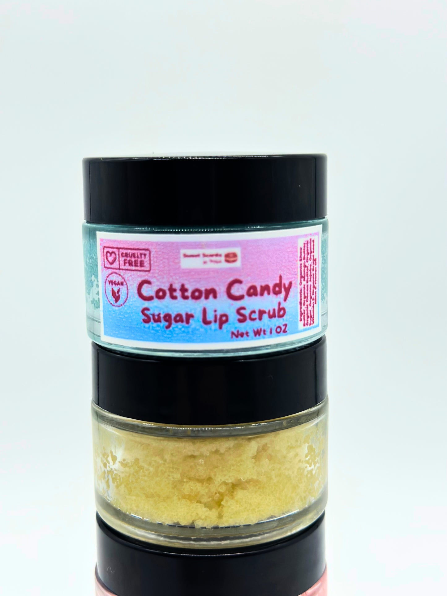 Organic Cotton Candy Sugar Lip Scrub