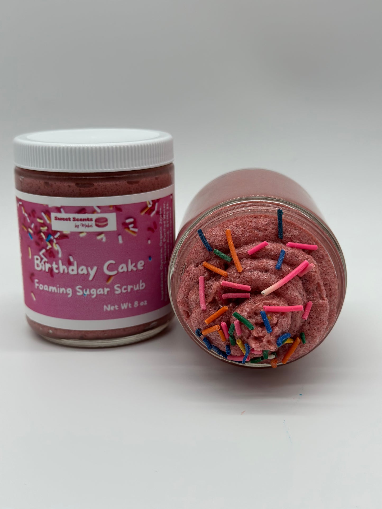 Organic Birthday Cake Foaming Sugar Scrub